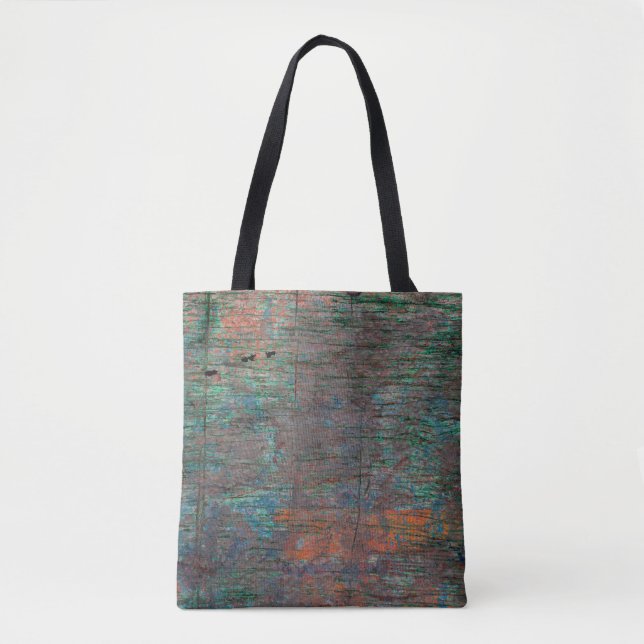 Abstract multicolor grunge background with abstrac tote bag (Front)