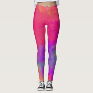 Abstract Multicolor Leggings