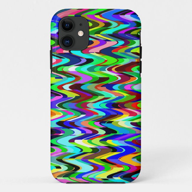 Abstract Multicolor Mosaic Pattern Case-Mate iPhone Case (Back)
