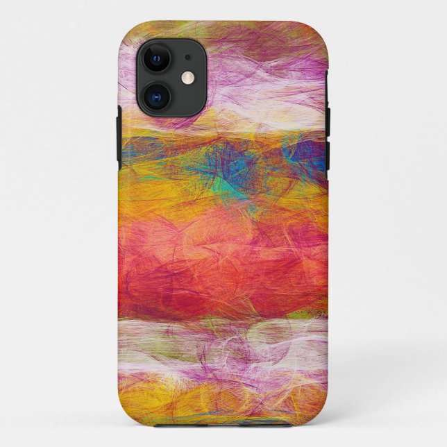 Abstract Multicolor Pastel Pattern #2 Case-Mate iPhone Case (Back)