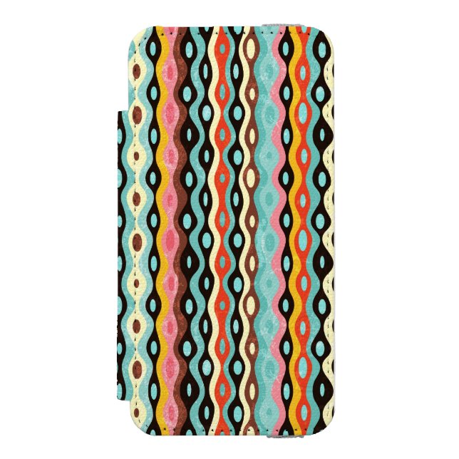 Abstract multicolor pattern incipio iPhone wallet case (Folio Front)