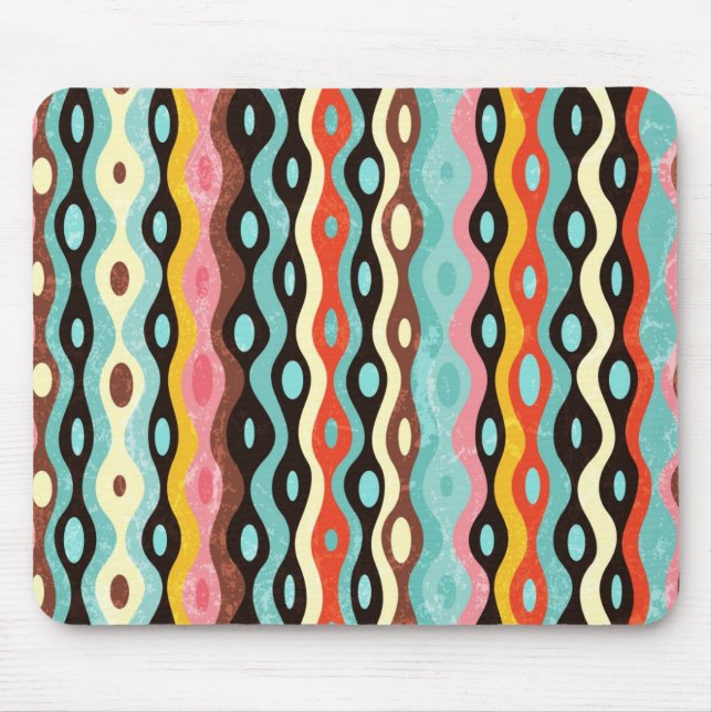 Abstract multicolor pattern mouse mat (Front)