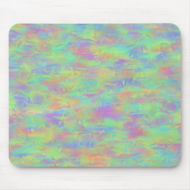 Abstract Multicolor Pattern Mouse Mat (Front)