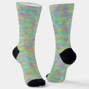 Abstract Multicolor Pattern Socks