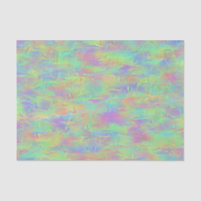 Abstract Multicolor Pattern Tissue Paper (Front)