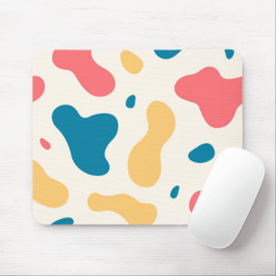 Abstract Multicolor Shapes Art Mouse Mat