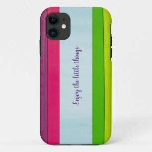 Abstract multicolor striped IPhone Case