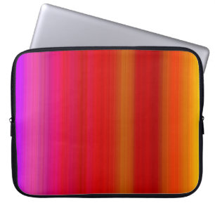 Abstract Multicolor Stripes Electronics Bag
