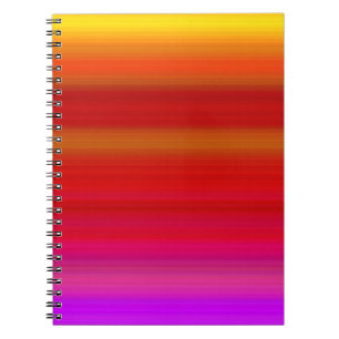 Abstract Multicolor Stripes Notebook