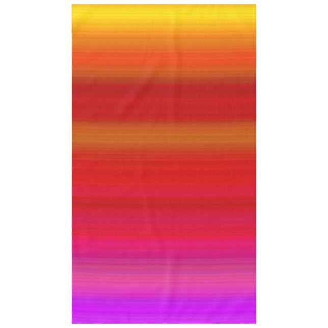 Abstract Multicolor Stripes Tablecloth (Front)