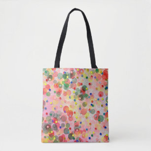  Abstract multicolored background with blur bokehc Tote Bag