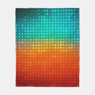 Abstract multicolored football or soccer backgroun fleece blanket