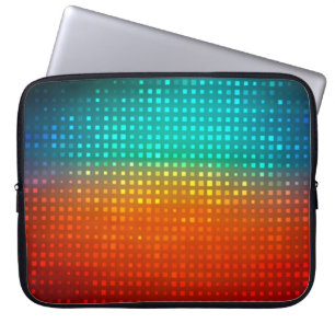 Abstract multicolored football or soccer backgroun laptop sleeve