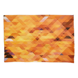 Abstract multicolored, low poly mosaic. pillowcase