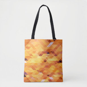 Abstract multicolored, low poly mosaic. tote bag