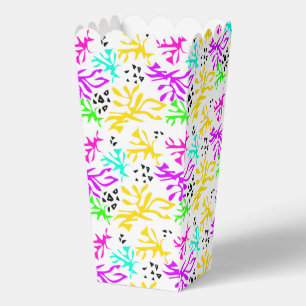 Abstract multicolored neon pattern  favour box
