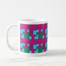 Abstract Multicolored Pattern with Geometry