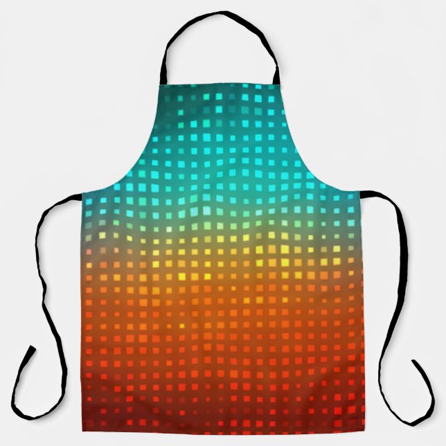 Abstract multicolored soccer, artistic lights. apron (Front)