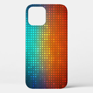 Abstract multicolored soccer, artistic lights. iPhone 12 case