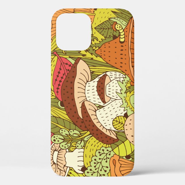 Abstract Mushroom Forest: Artistic Pattern Case-Mate iPhone Case (Back)