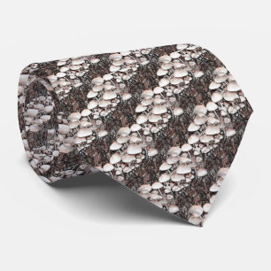 Abstract Mushrooms Fun Nature Art  Tie