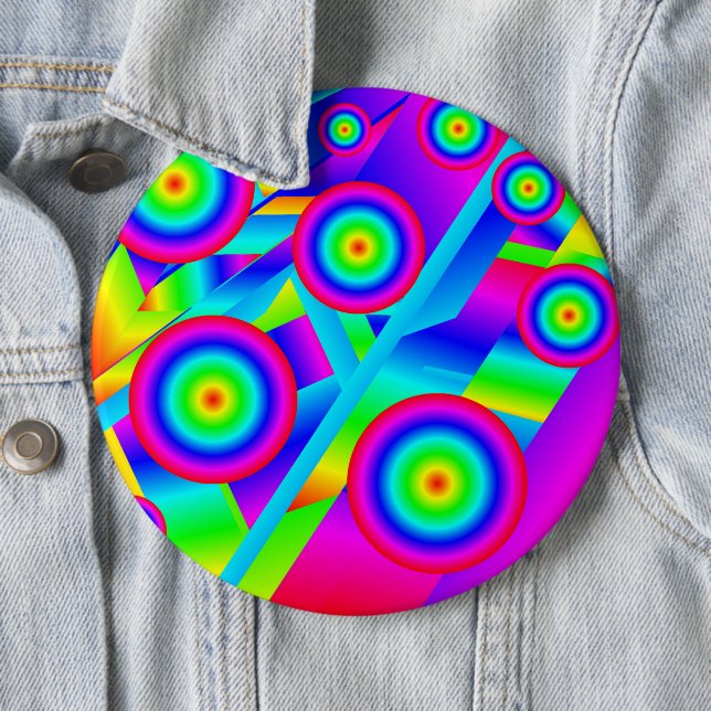 Abstract Music 6 Cm Round Badge (In Situ)