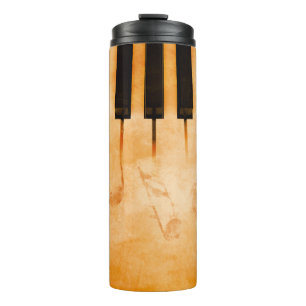 Abstract music background - Keyboard and musical n Thermal Tumbler