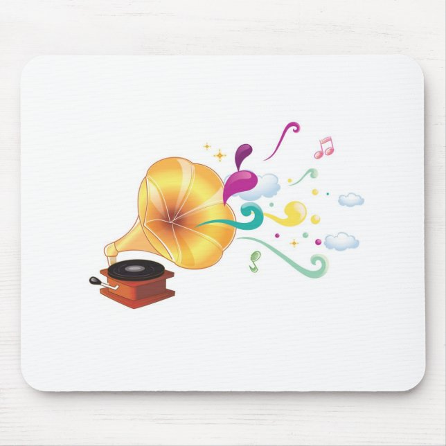 Abstract music graphic mouse mat (Front)