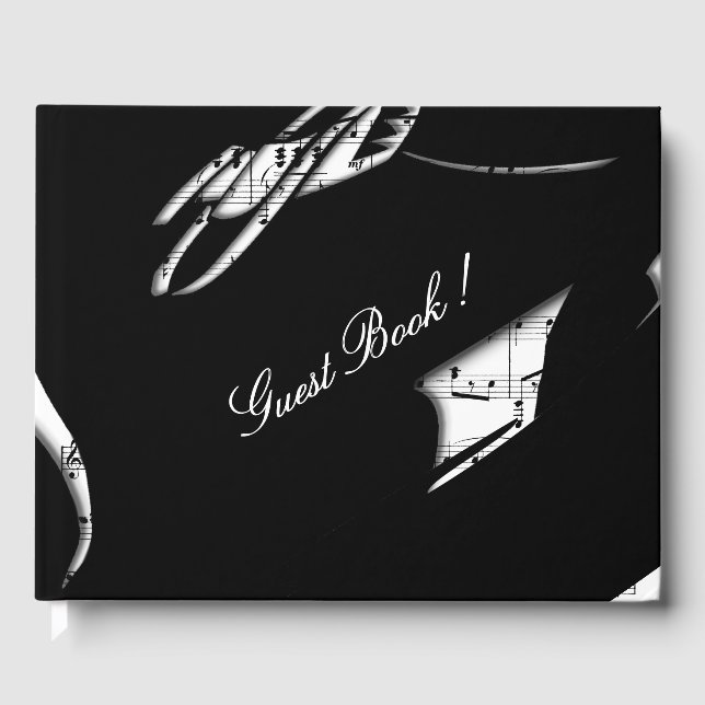 Abstract Music Guest Book (Front)