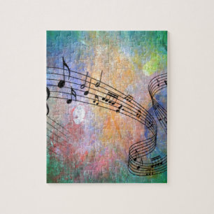 abstract music jigsaw puzzle
