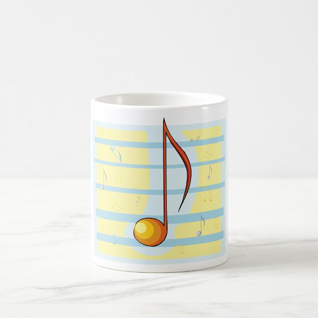 Abstract Music Note Pastel Sheet Music Coffee Mug (Creator Uploaded)