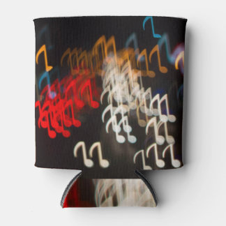 Abstract music notes: lights bokeh background can cooler