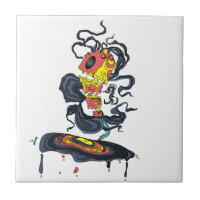 Abstract music speaker playing vinyl