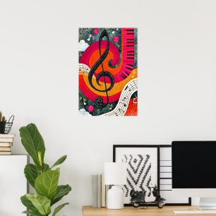 Abstract Musical Design Poster