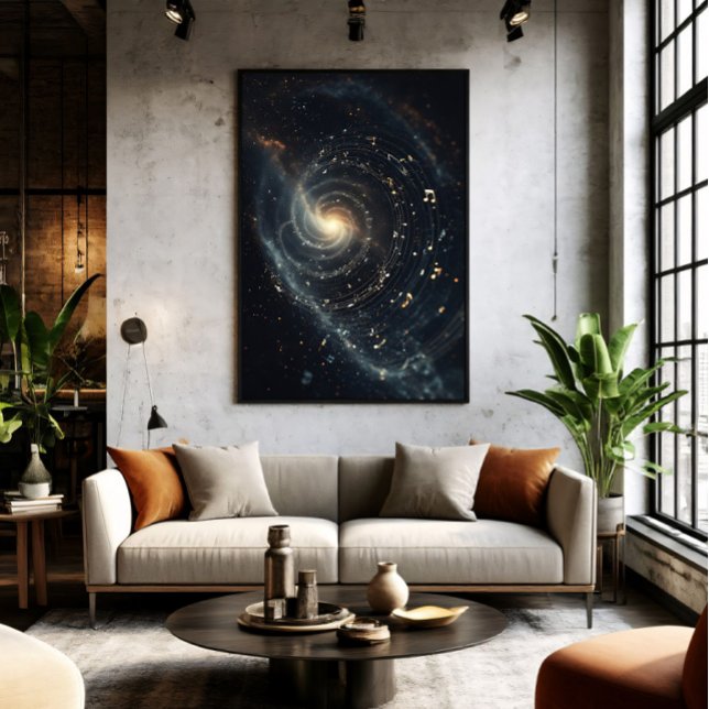 Abstract Musical Universe Spiral Poster (Creator Uploaded)