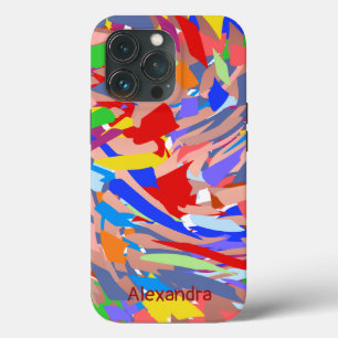 Abstract Name Custom Modern Colorful iPhone 13 Pro Case