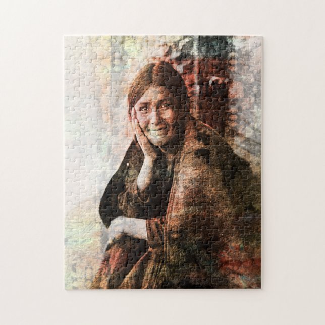 Abstract Native American Puzzle (Vertical)
