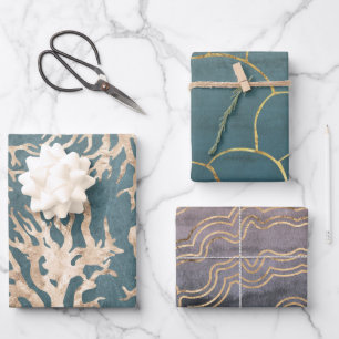 Abstract Natural Patterns Wrapping Paper Sheet