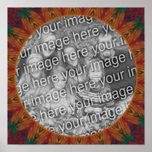 Abstract Nature Art Frame Create Your Own Photo Poster