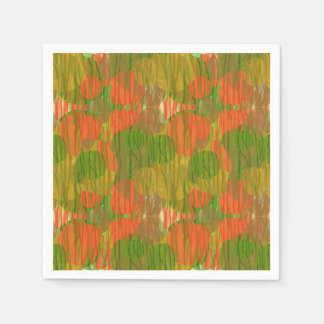 Abstract nature camouflage pattern napkin