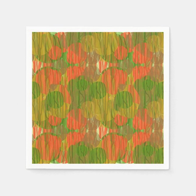 Abstract nature camouflage pattern napkin (Front)