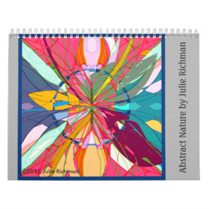 Abstract Nature Drawings Calendar