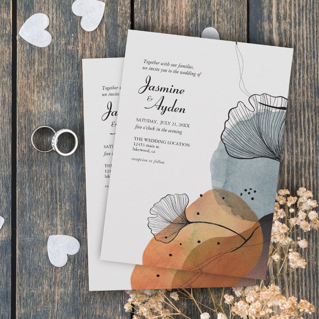 Abstract Nature Floral Invitation (Creator Uploaded)
