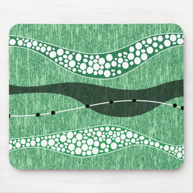 abstract nature green background wallpaper modern mouse mat (Front)