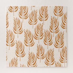 Abstract Nature, Minimalist Seamless Pattern. Jigsaw Puzzle