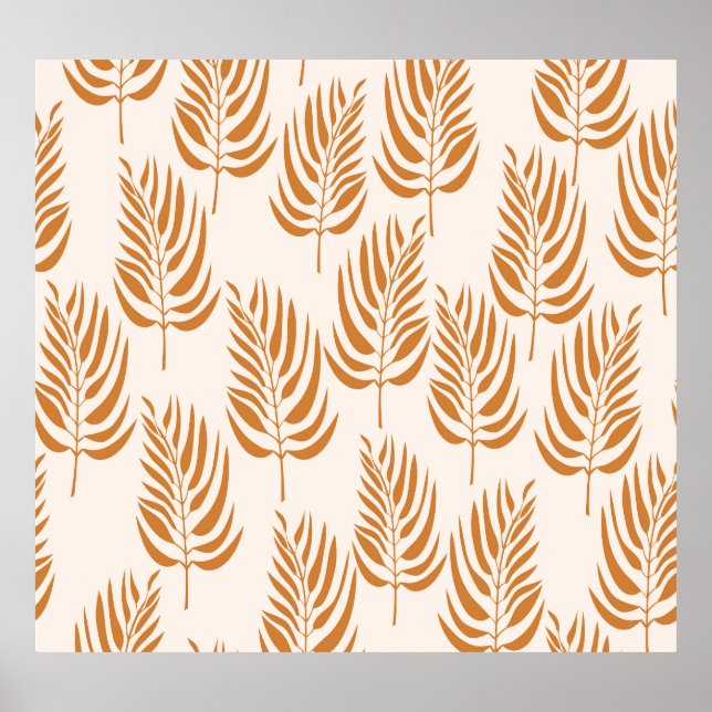 Abstract Nature, Minimalist Seamless Pattern. Poster (Front)