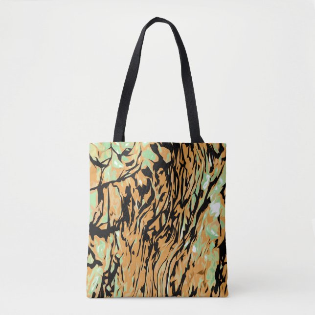 Abstract Nature Pattern Tote Bag (Front)