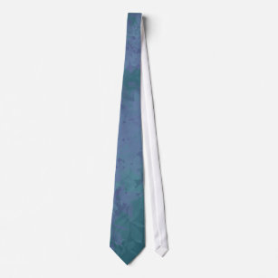 Abstract Nature Shades of Teal Blue Purple Art Tie