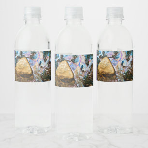 abstract nature still water bottle label