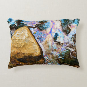 abstract nature still water decorative cushion